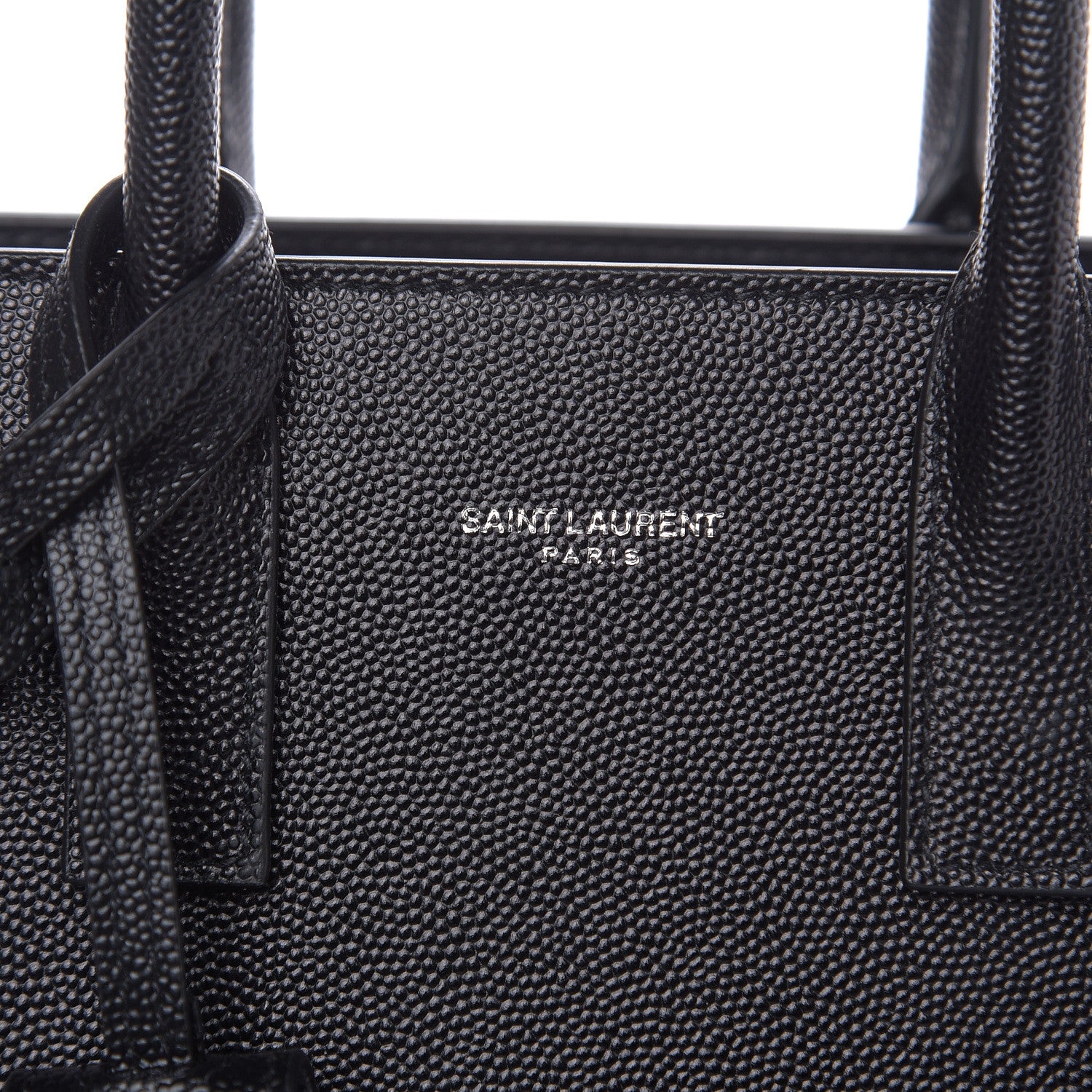 Saint Laurent Grained Calfskin Nano Sac De Jour Black 8 of 11