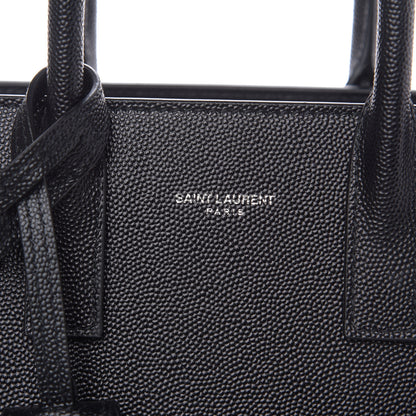 Saint Laurent Grained Calfskin Nano Sac De Jour Black 8 of 11