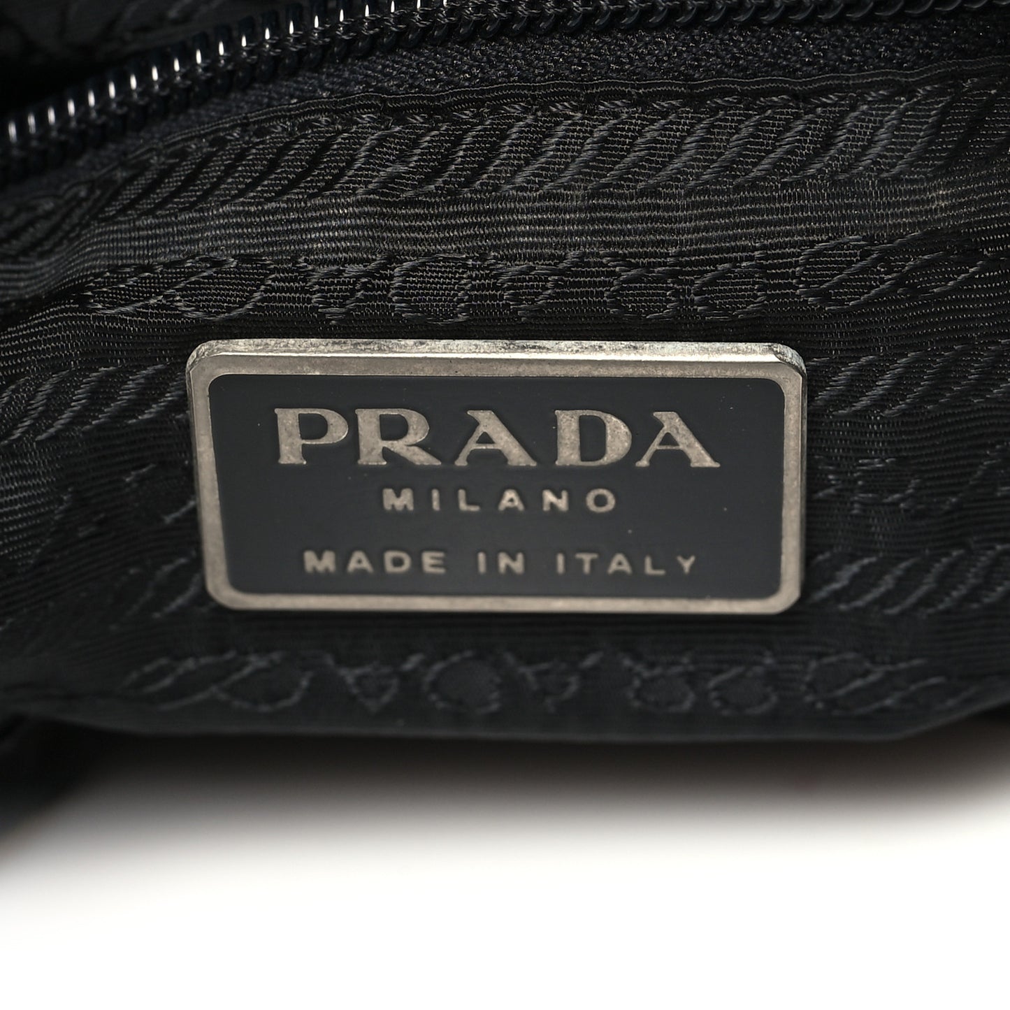 Nylon Flat Messenger Bag Black