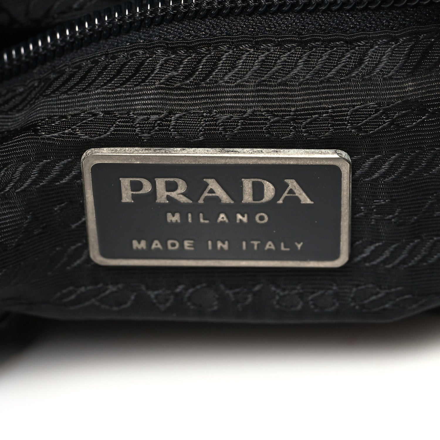 Prada Nylon Flat Messenger Bag Black 6 of 10