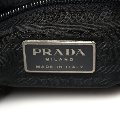 Prada Nylon Flat Messenger Bag Black 6 of 10