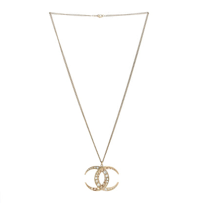 Chanel Baguette Crystal Moon CC Necklace Gold 2 of 3