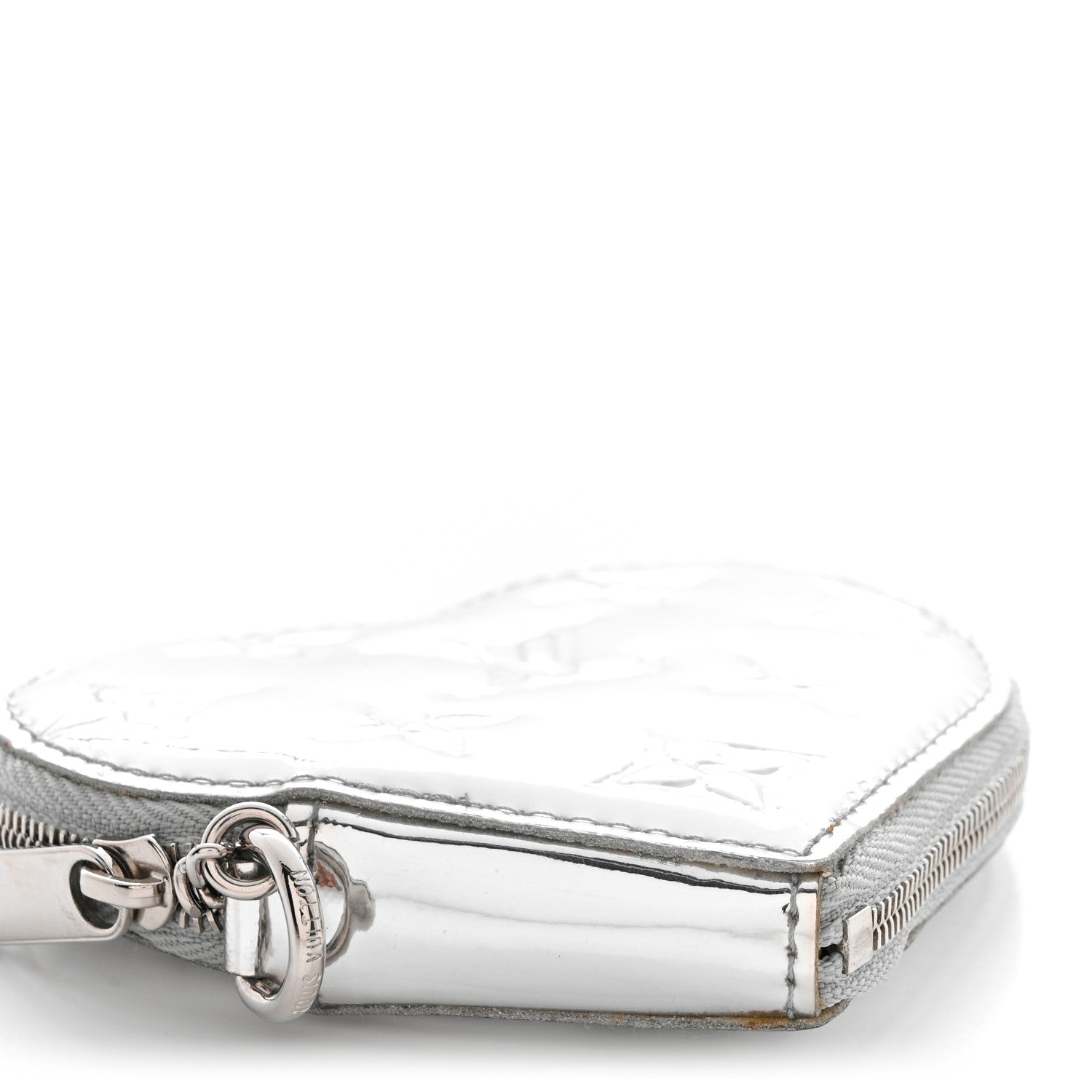 Louis Vuitton Monogram Miroir Heart Coin Purse Silver 9 of 11