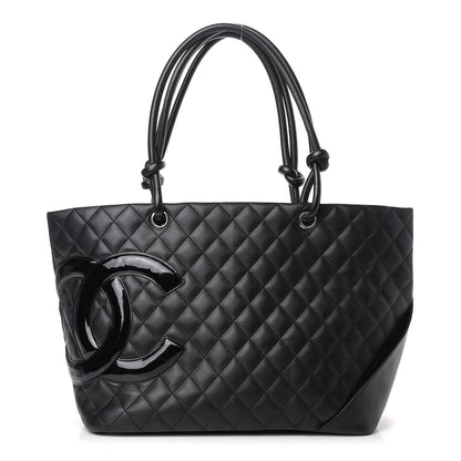 Chanel Calfskin Quilted Large Cambon Tote Black 1 of 10