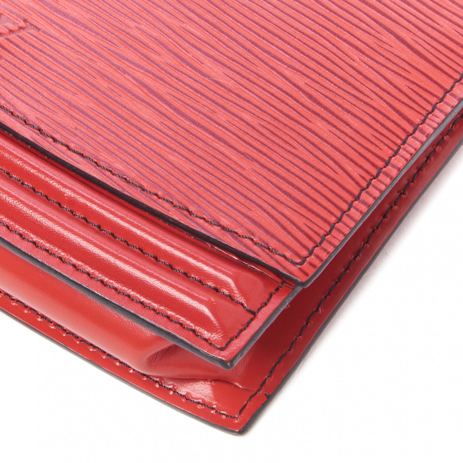 Louis Vuitton Epi Pochette Ceinture Tilsitt Belt Pouch Red 4 of 8