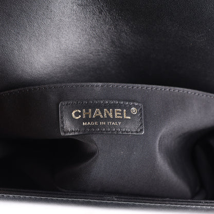 Chanel Calfskin Quilted Medium Boy Flap Black Black 6 of 10