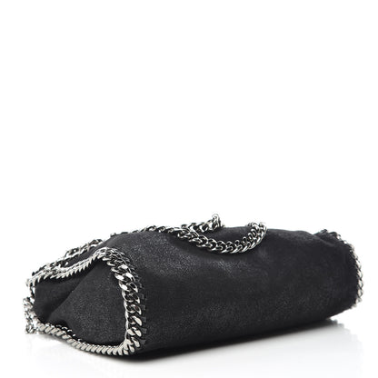 Stella McCartney Shaggy Deer Mini Falabella Fold Over Tote Black 4 of 10