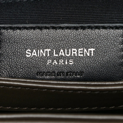 Saint Laurent Calfskin Y Quilted Monogram Toy Loulou Crossbody Bag Faggio 7 of 10