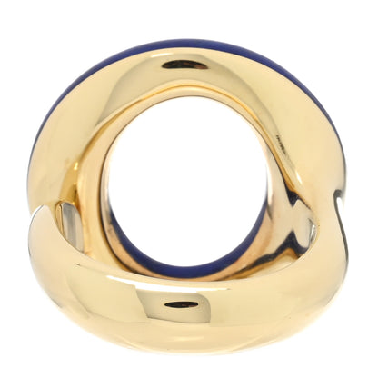 Tiffany 18K Yellow Gold Lapis Lazuli Elsa Peretti Sevillana Ring 50 5.25 5 of 5