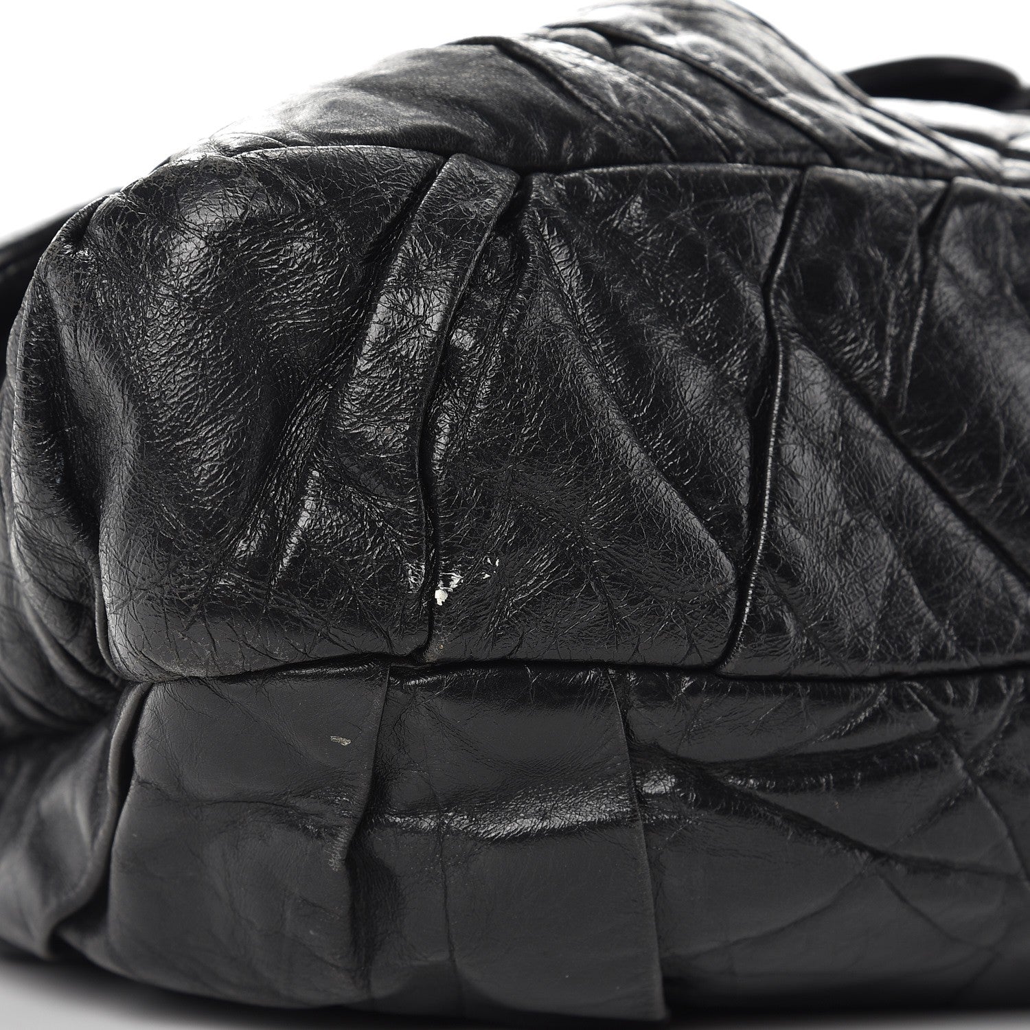 Chanel Glazed Calfskin Twisted Maxi Flap Black 12 of 14