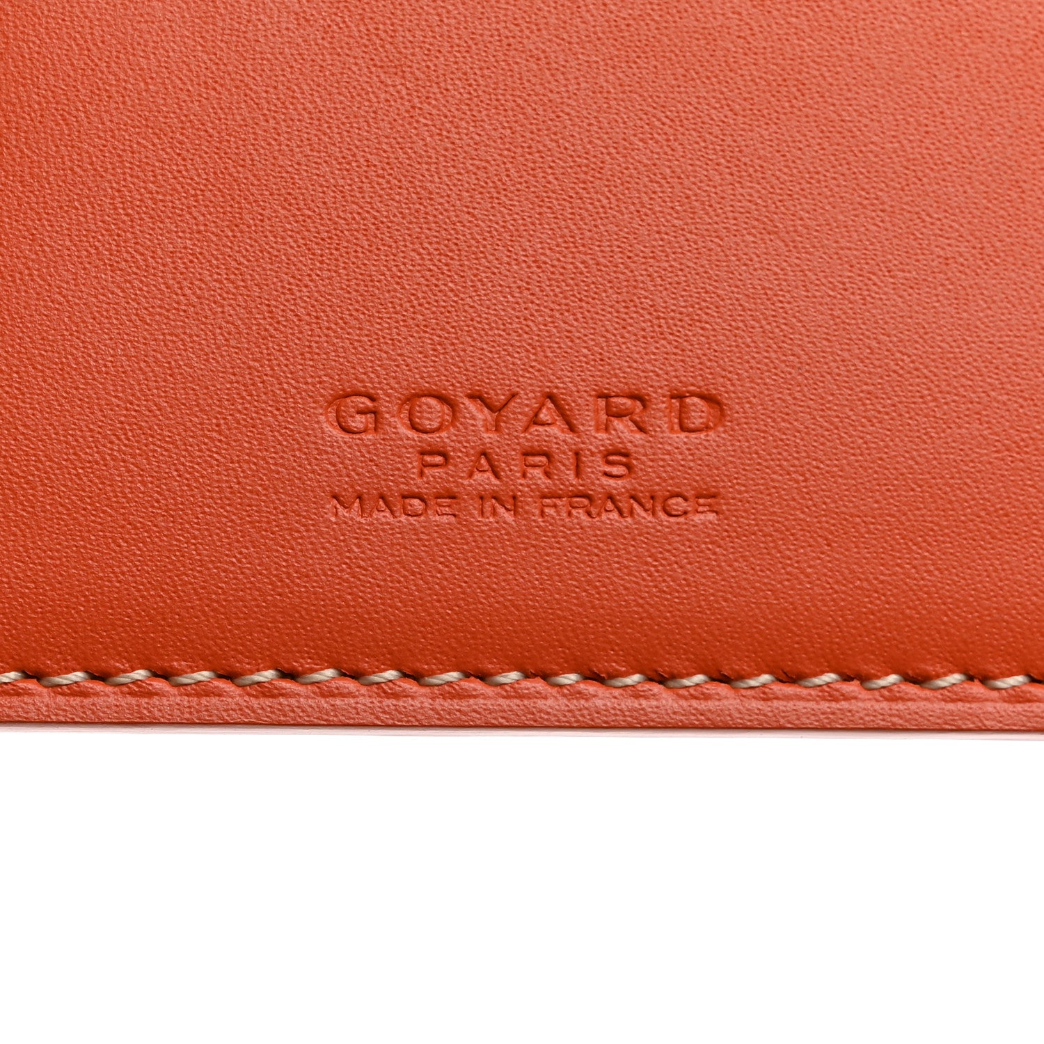 Goyard Goyardine Passport Holder Orange 6 of 7