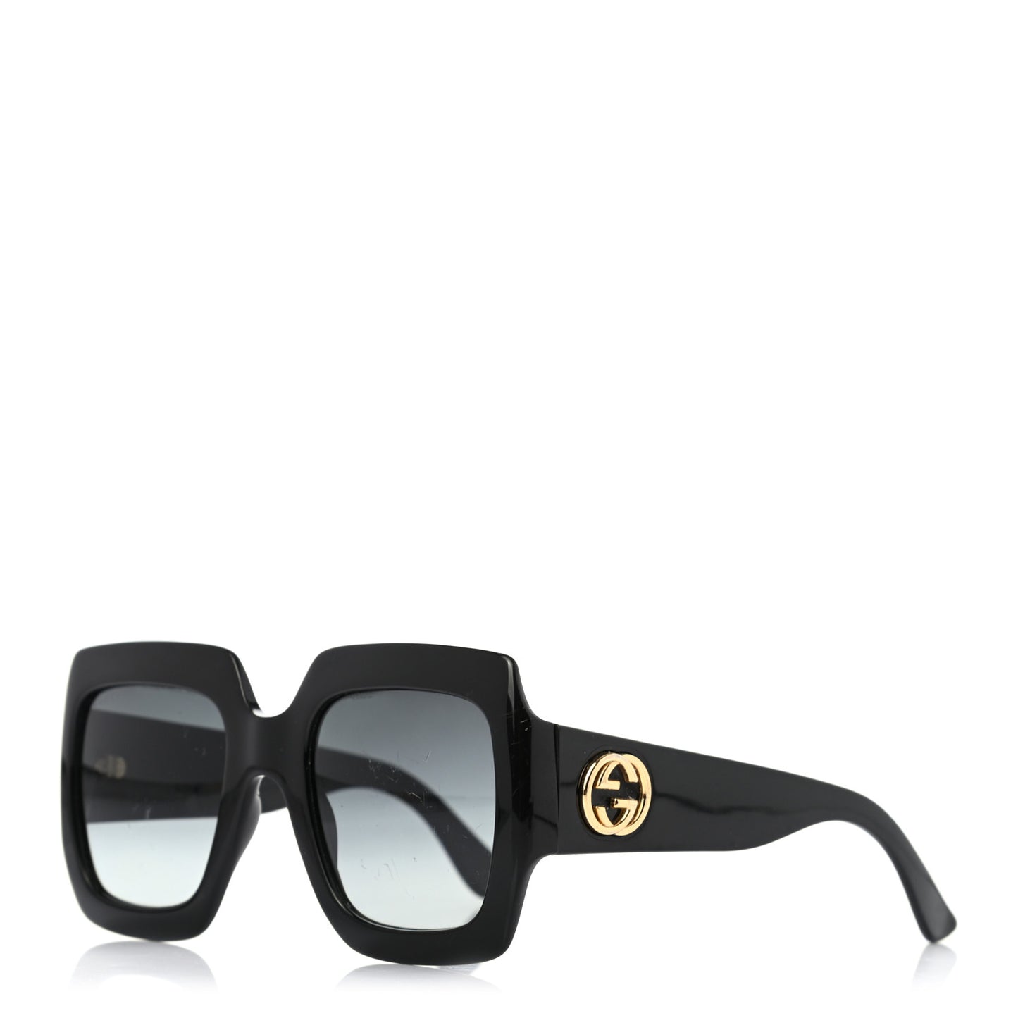 Acetate Square Frame Sunglasses GG0053S Black