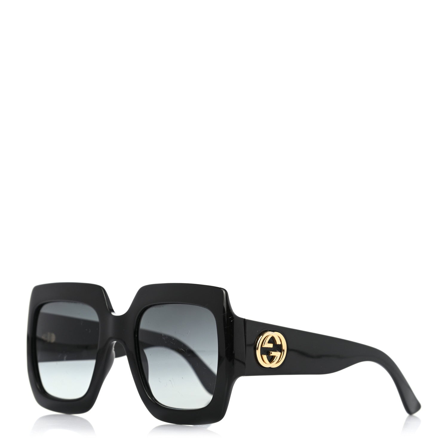 Gucci Acetate Square Frame Sunglasses GG0053S Black 1 of 6