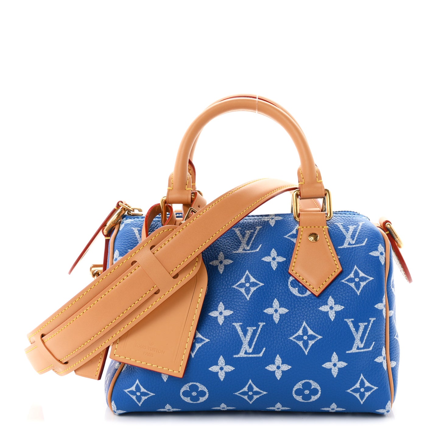 Calfskin Monogram Speedy P9 Bandouliere 20 Blue