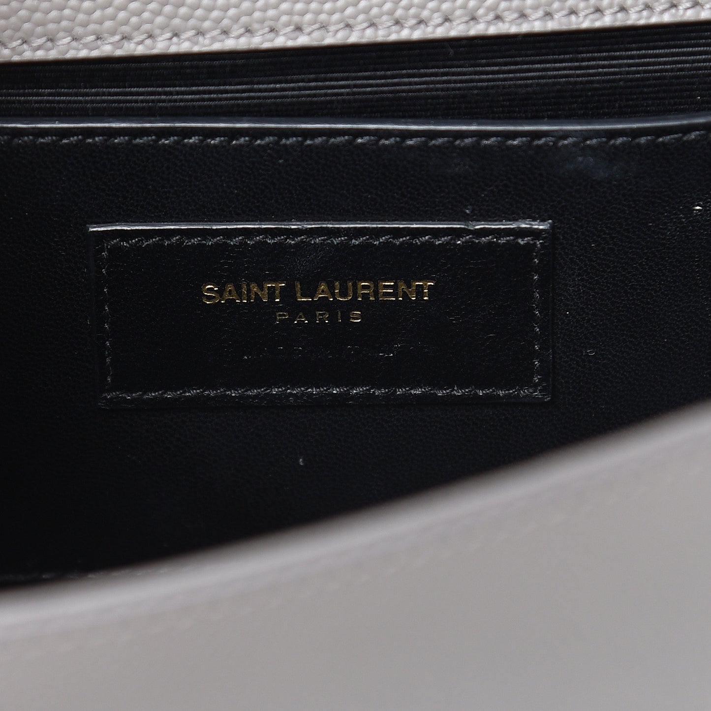 Grain De Poudre Medium Classic Monogram Kate Satchel Earth Grey