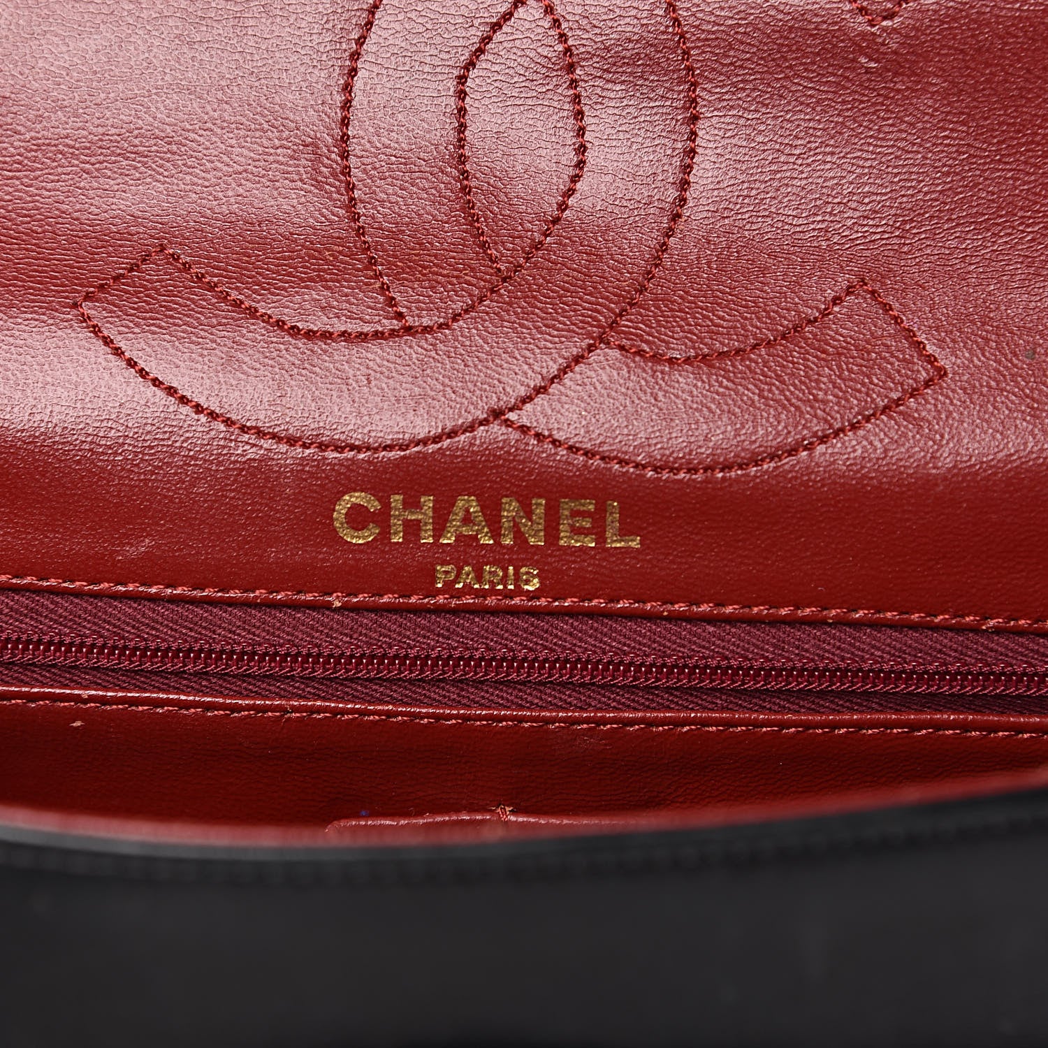 Chanel Lambskin Quilted Medium Double Flap Bag Black 6 of 19