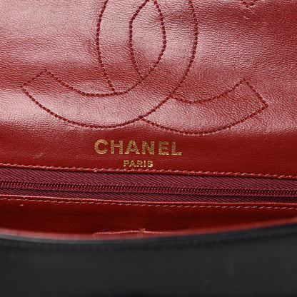 Chanel Lambskin Quilted Medium Double Flap Bag Black 6 of 19