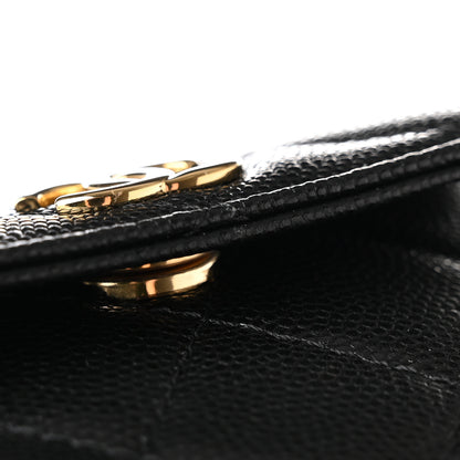 Chanel Caviar Quilted Polly Pocket Pouch Hobo Black 8 of 11