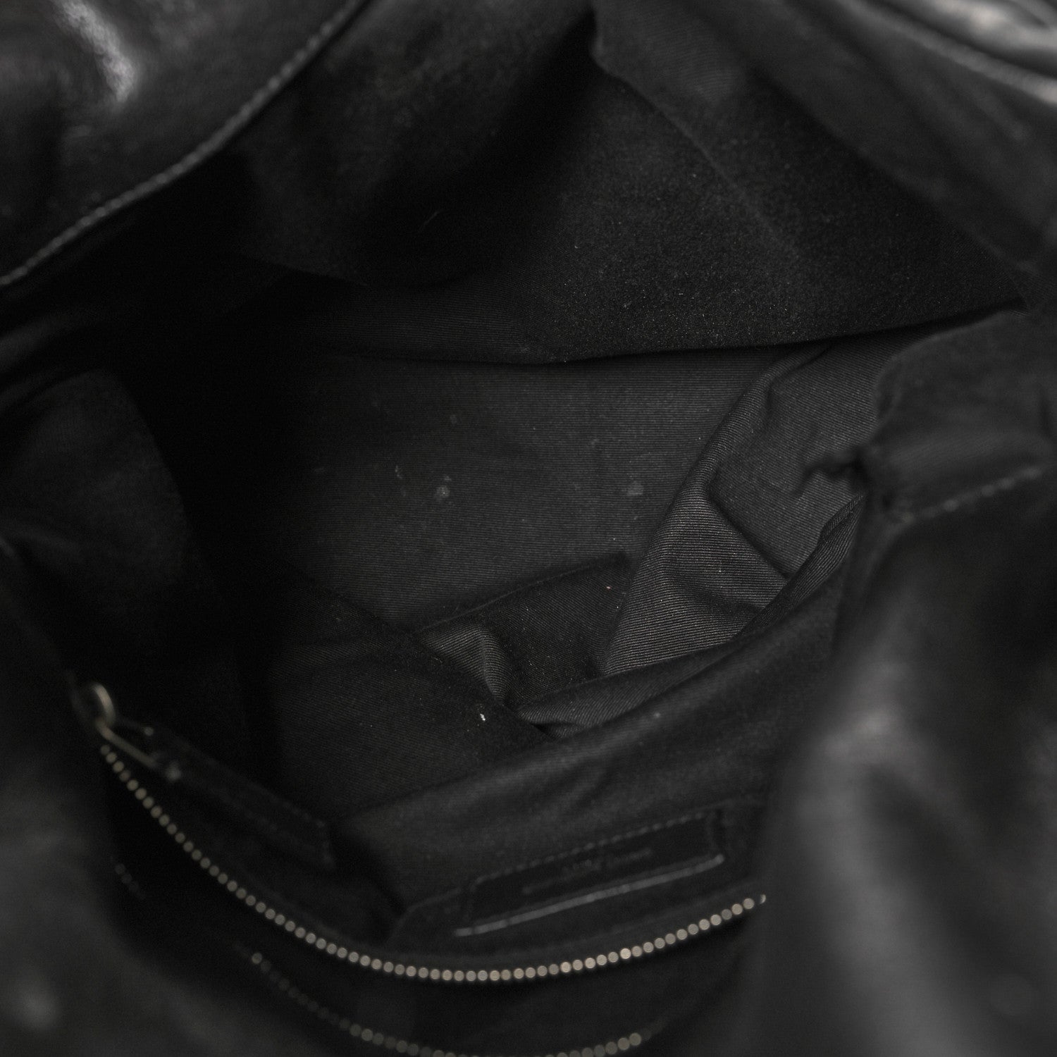 Saint Laurent Lambskin Quilted Medium Loulou Puffer Monogram Chain Satchel Black 5 of 13