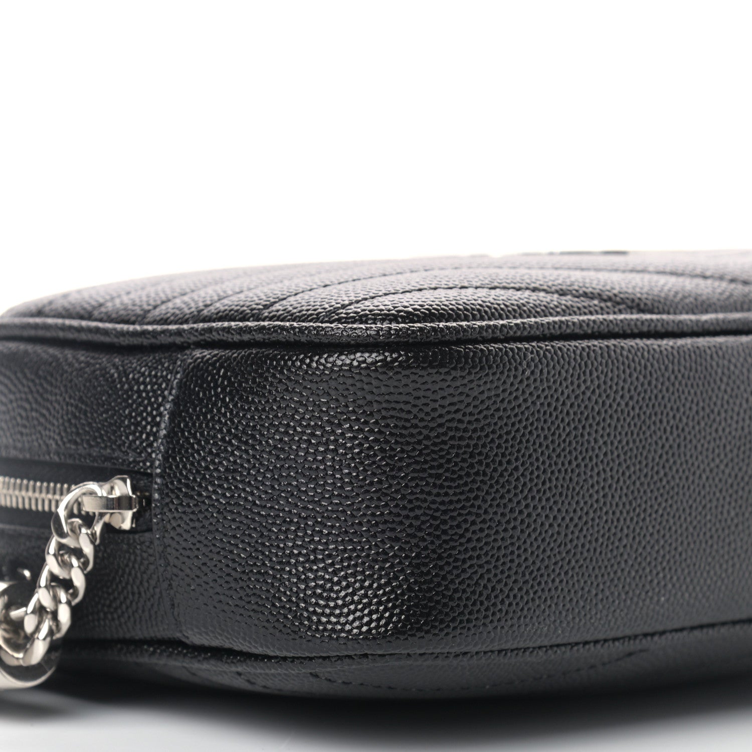 Saint Laurent Grain De Poudre Matelasse Monogram Mini Lou Camera Bag Black 7 of 8