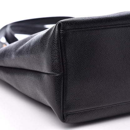 Chanel Caviar Large CC Shoulder Bag Black 6 of 8
