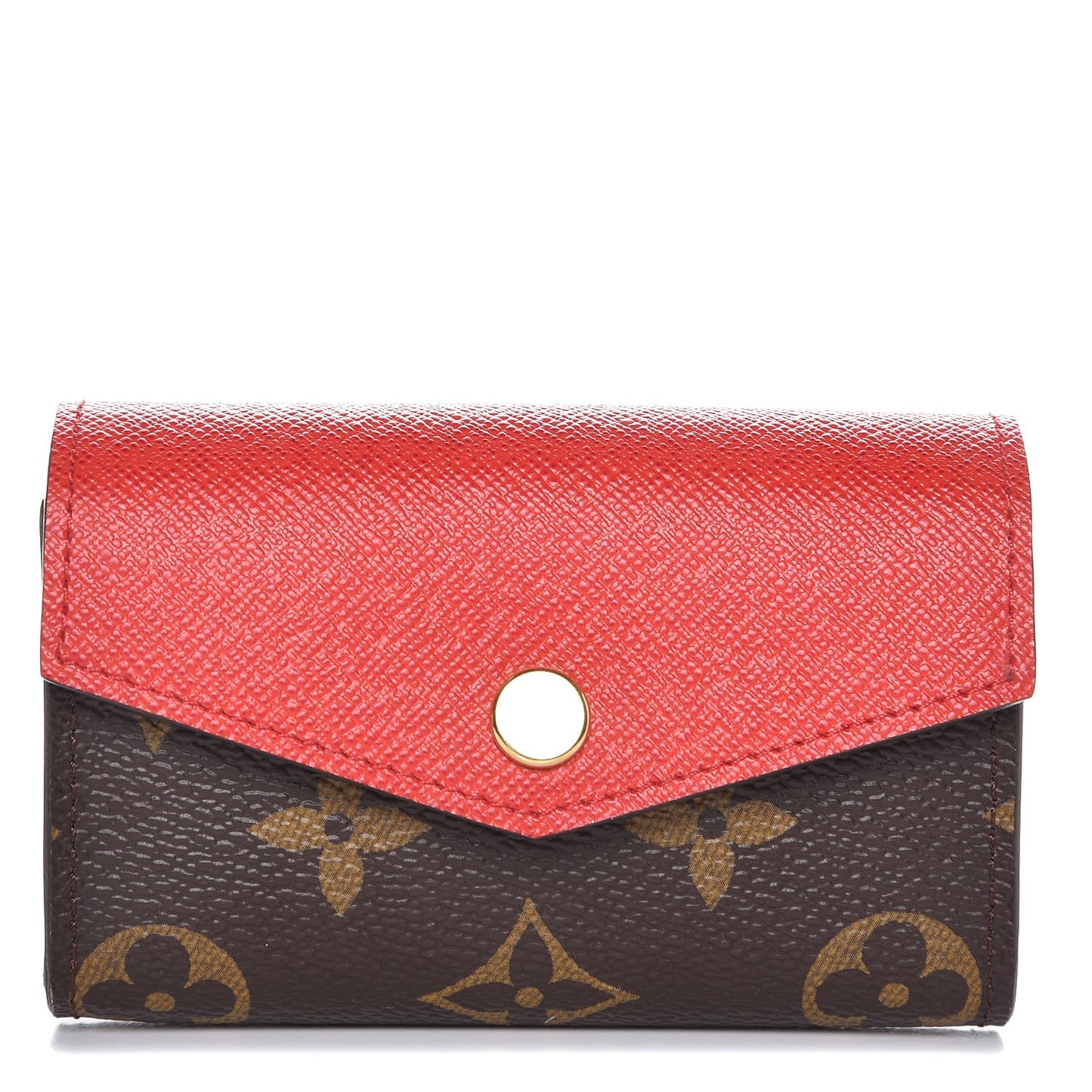 Monogram Sarah Multicartes Coquelicot