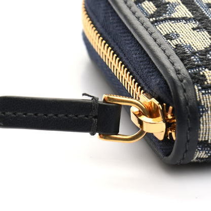 Christian Dior Oblique 30 Montaigne Zip Around Wallet Blue 9 of 10
