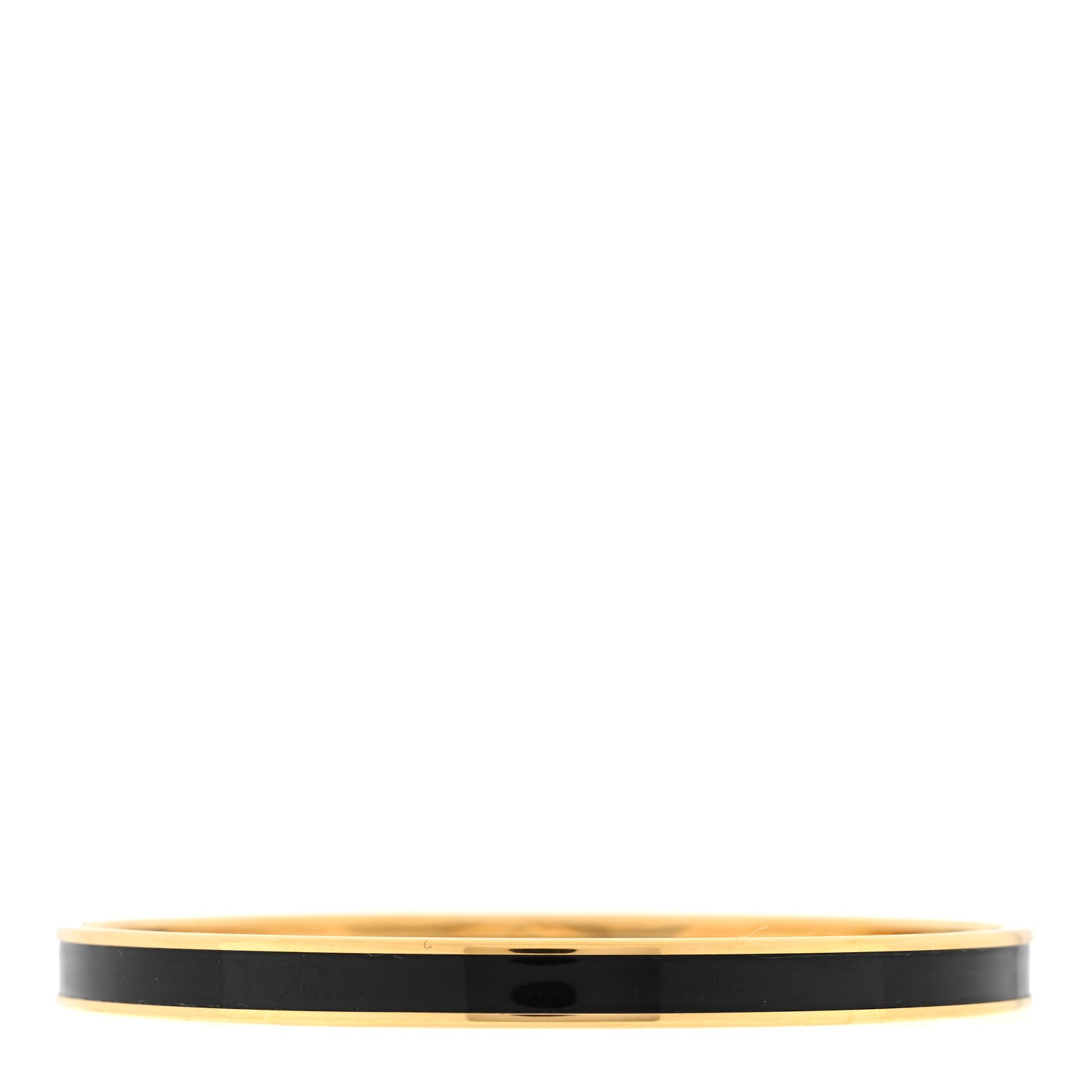Hermes Enamel Extra Narrow Uni Bracelet 62 Black 2 of 3