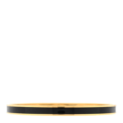 Hermes Enamel Extra Narrow Uni Bracelet 62 Black 2 of 3