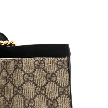 Gucci GG Supreme Monogram Medium Padlock Tote Black 16 of 16