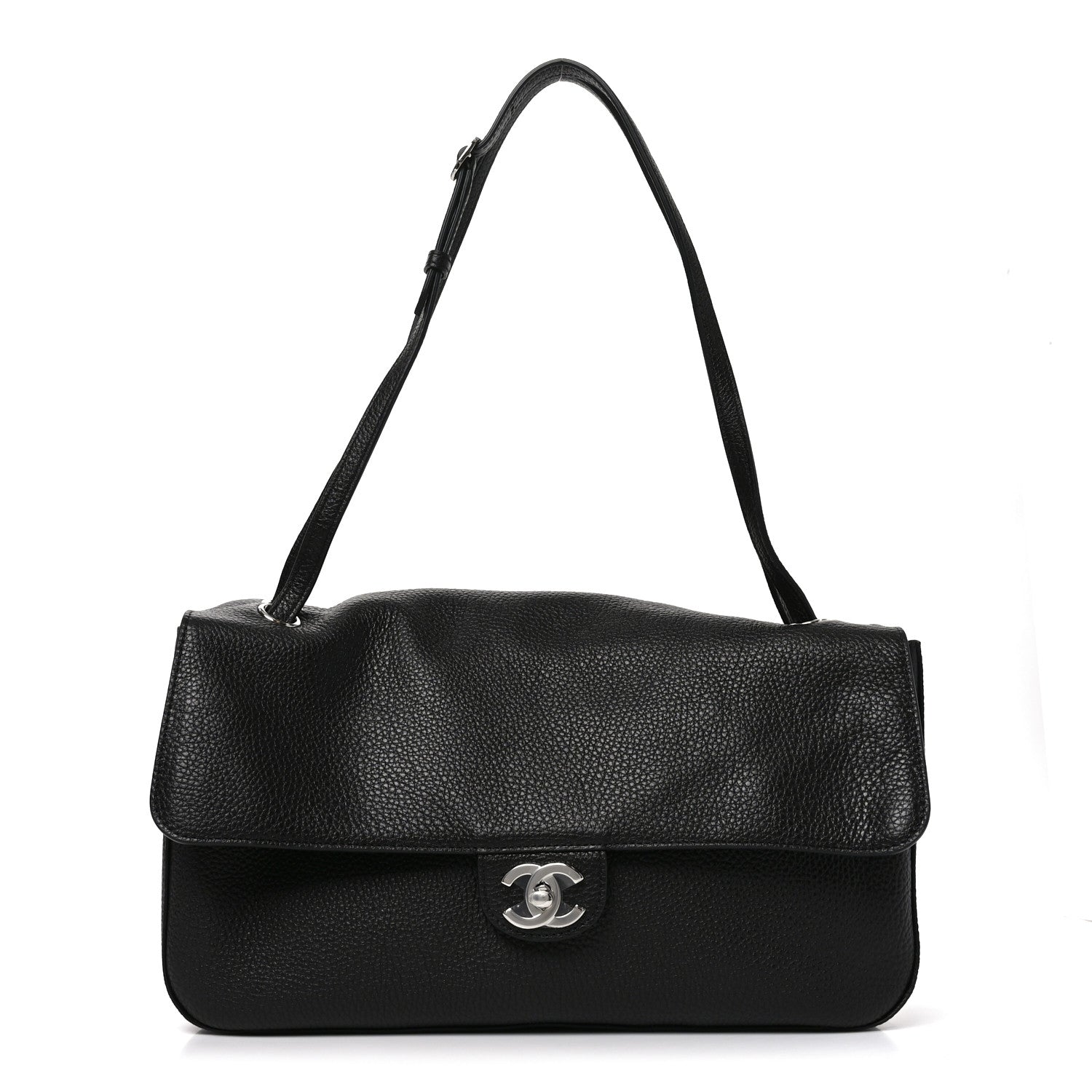 Chanel Grained Calfskin Small Souplissimo Maxi Flap Black 1 of 10