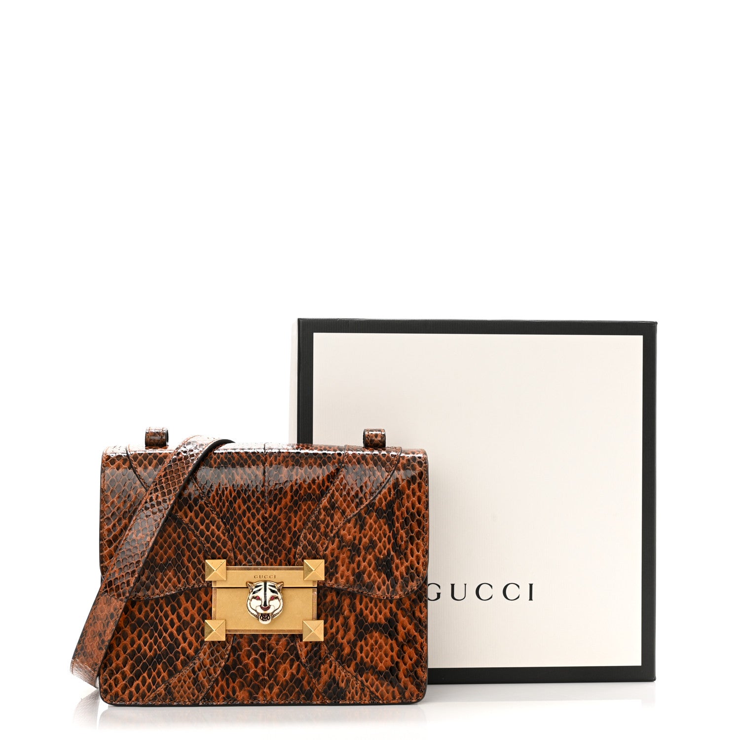 Gucci Elaphe Radiata Crystal Osiride Shoulder Bag Bright Cuir Ruby 13 of 13