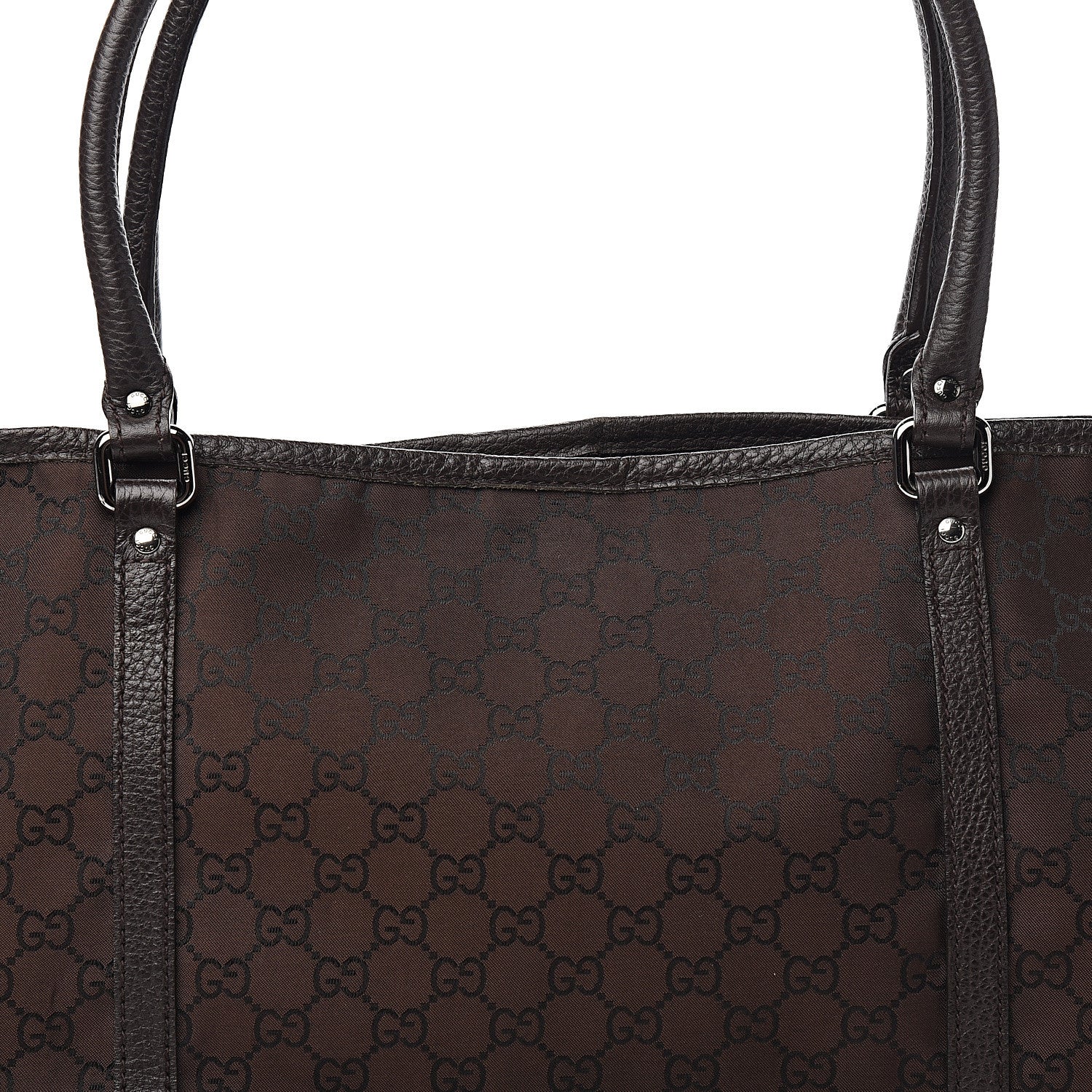 Gucci Monogram Medium Joy Tote Dark Brown 9 of 9