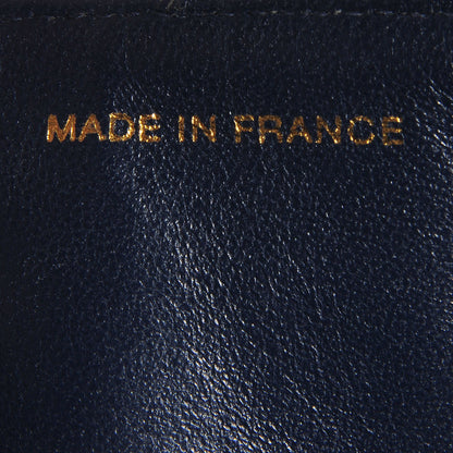 Chanel Denim Quilted Medium Double Flap Navy Blue 7 of 9