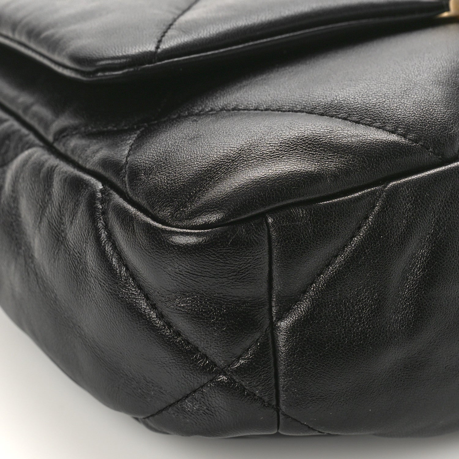 Chanel Lambskin Quilted Medium Chanel 19 Flap Black 8 of 9