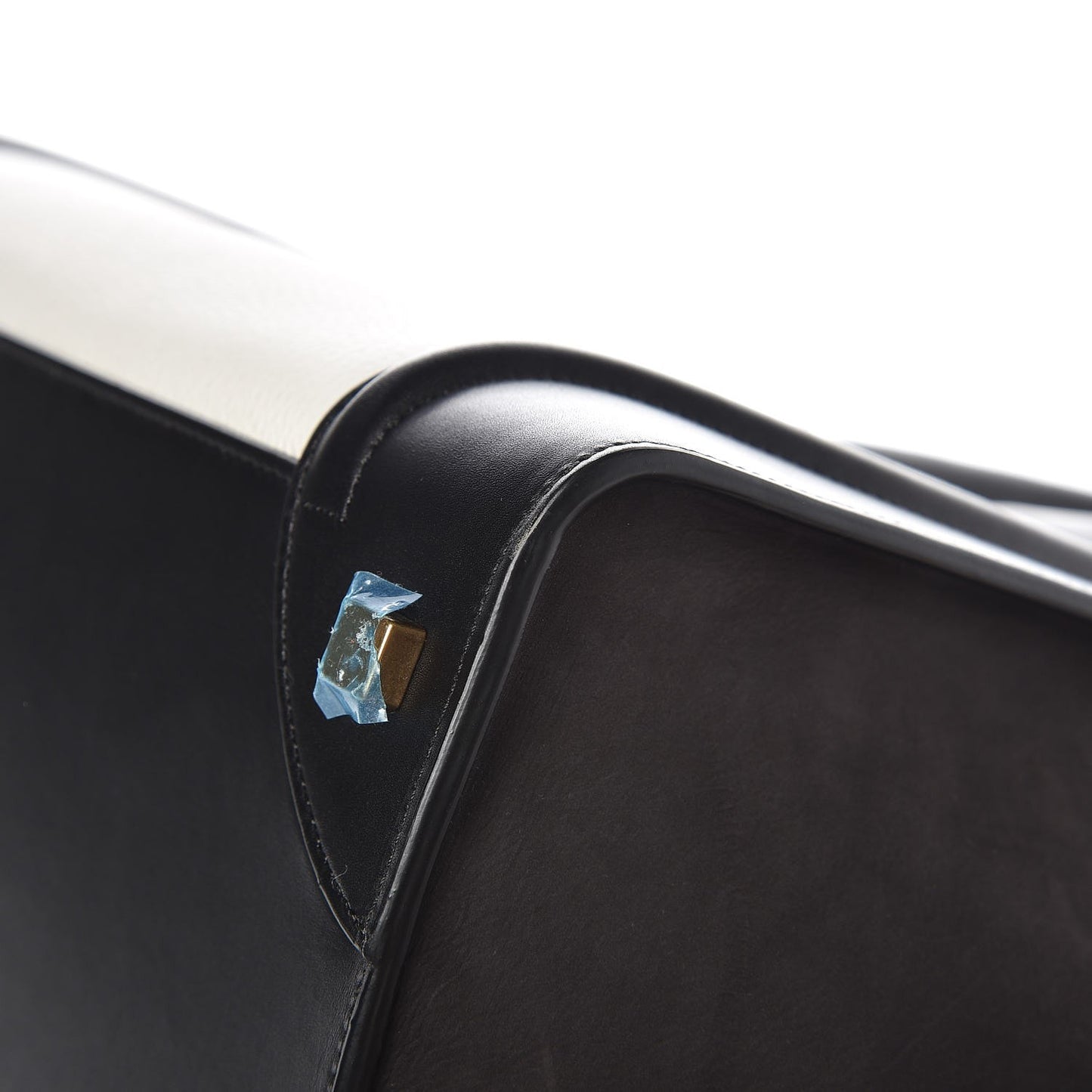 Baby Grained Calfskin Tri-color Mini Luggage White Liquorice
