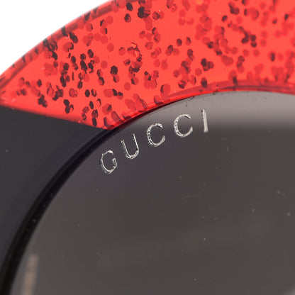 Gucci Acetate Round GG0084S Sunglasses Black Red Green 7 of 7
