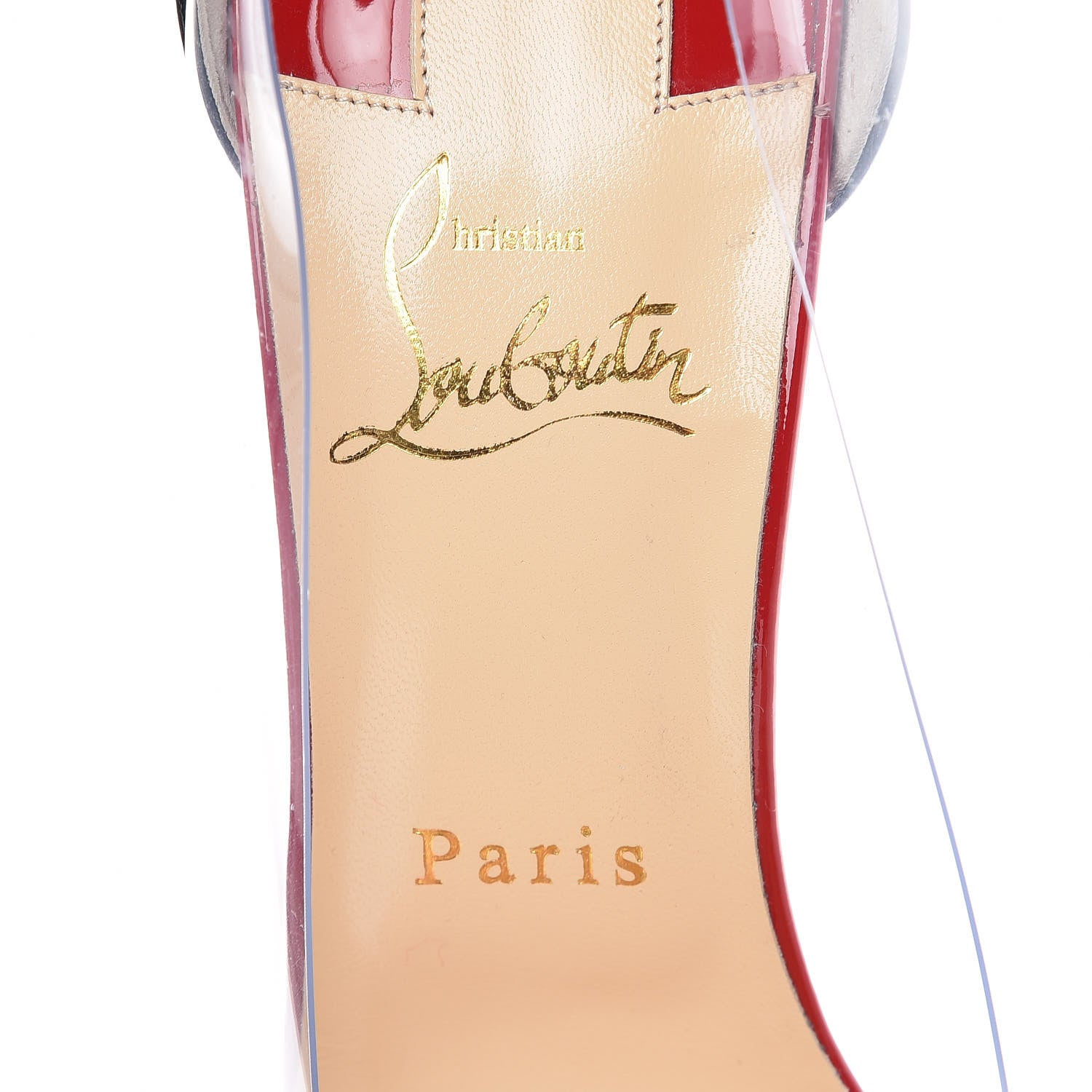 Christian Louboutin Patent PVC Debout 100 Pumps 37 Black Transparent 7 of 7