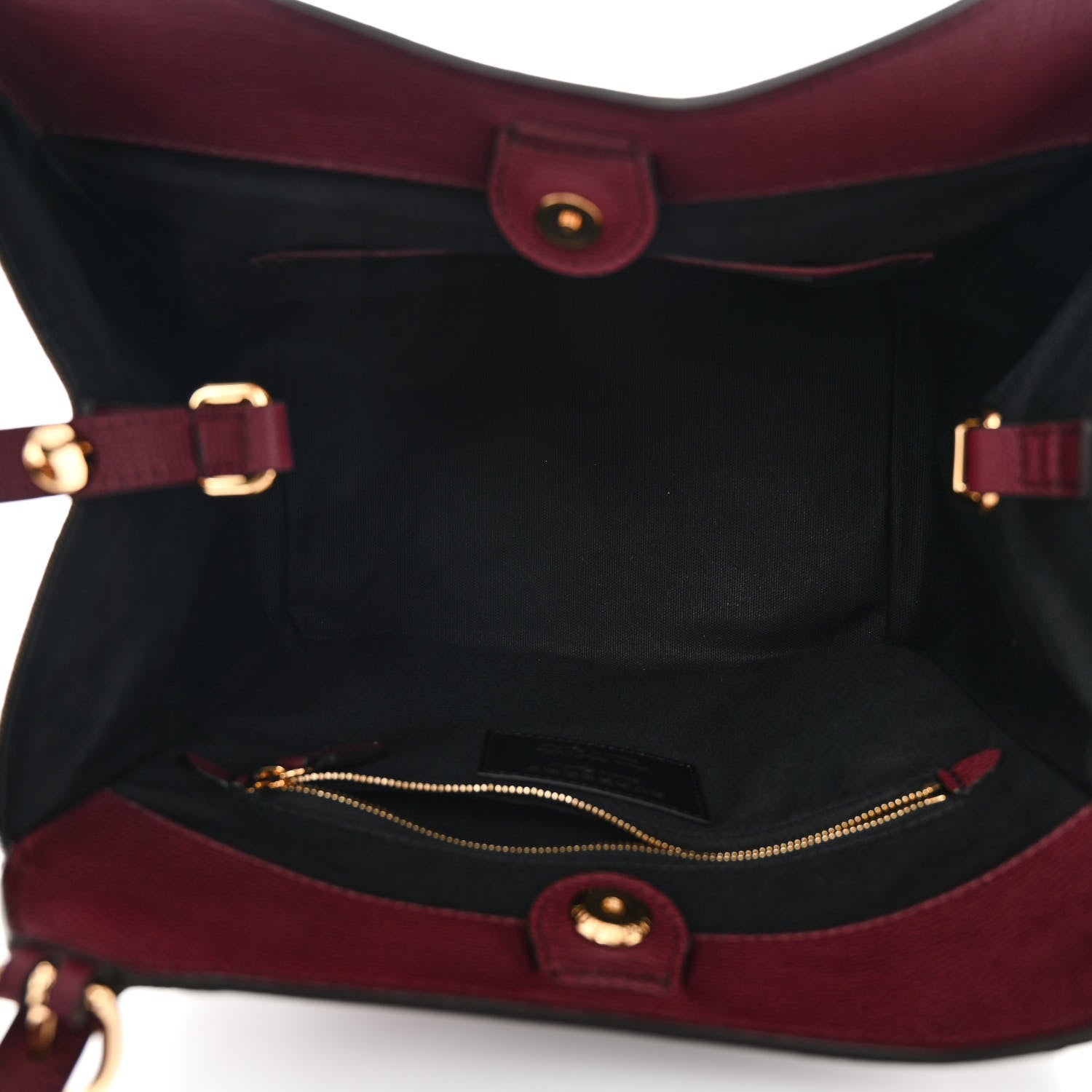 Burberry Grainy Calfskin House Check Small Canterbury Mahogany Red 5 of 9