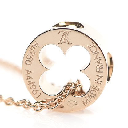 Louis Vuitton 18K Pink Gold Empreinte Pendant Necklace 8 of 10