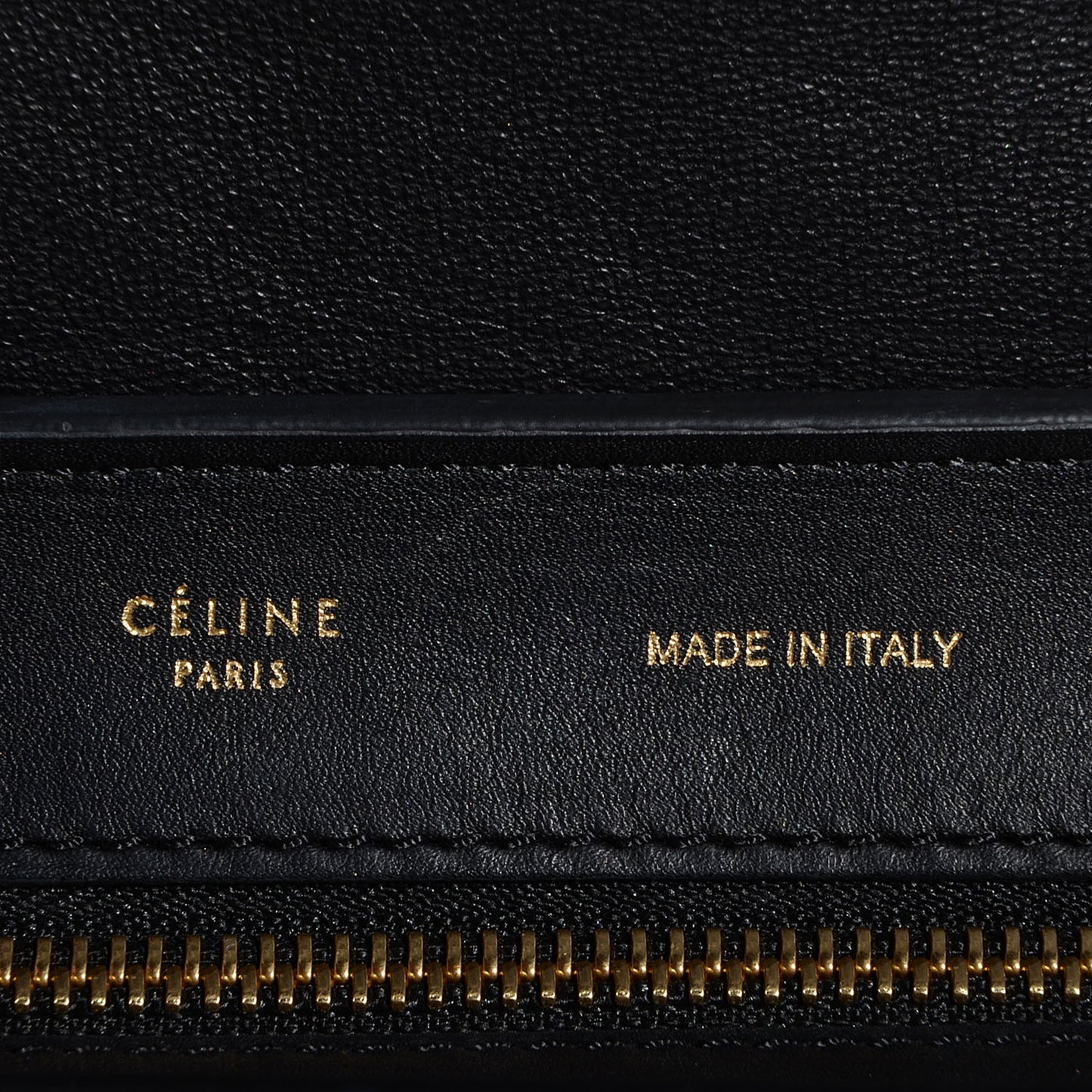 Crocodile Embossed Medium Trapeze Black
