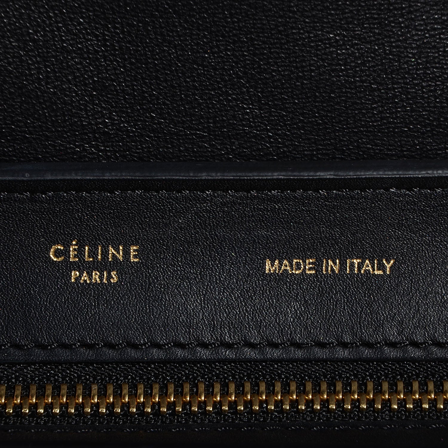 Celine Crocodile Embossed Medium Trapeze Black 6 of 8