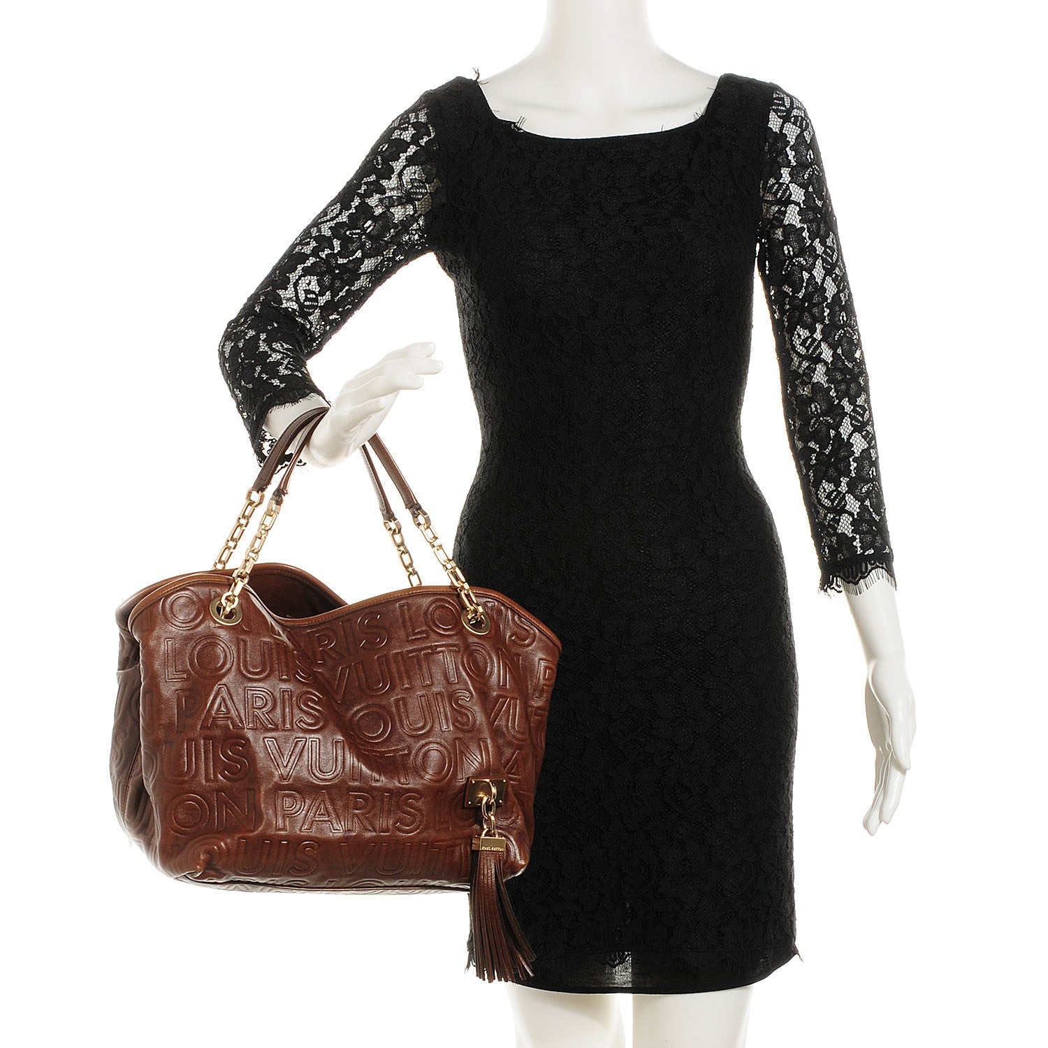 Louis Vuitton Monogram Paris Souple Whisper PM Chocolate 2 of 7