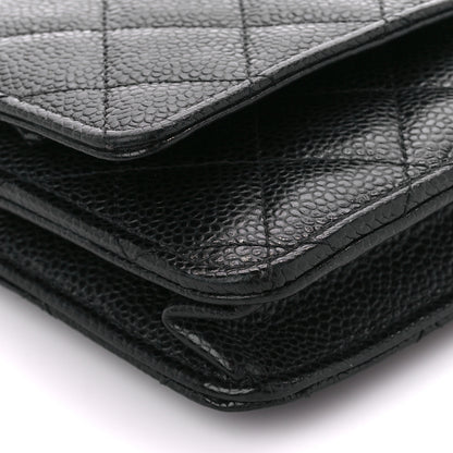 Chanel Caviar Quilted Wallet on Chain WOC Black 9 of 11