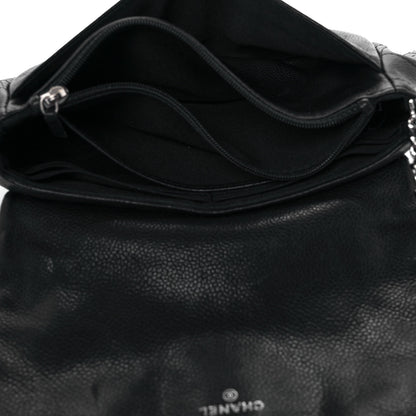Chanel Caviar Half Moon Wallet On Chain WOC Black 5 of 11