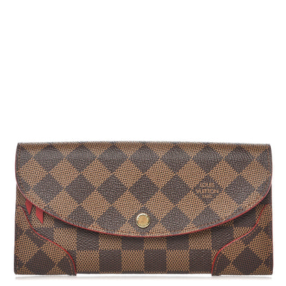 Louis Vuitton Damier Ebene Caissa Wallet Cherry 1 of 7