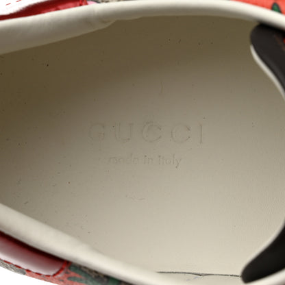 Gucci GG Supreme Monogram Strawberry Web Womens Ace Sneakers 36.5 Beige Multicolor Red Green 7 of 8