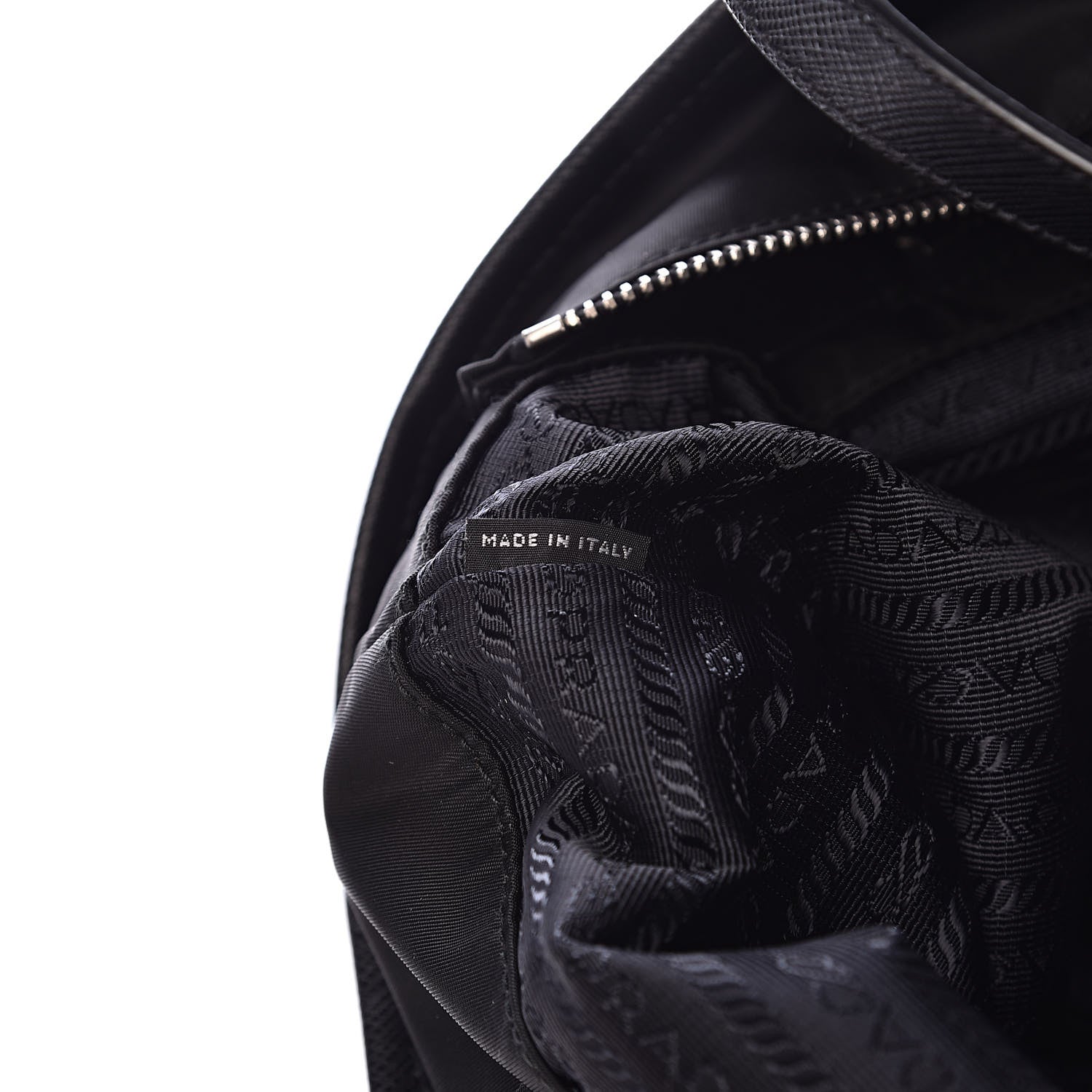 Prada Tessuto Nylon Saffiano Tote Black 7 of 11