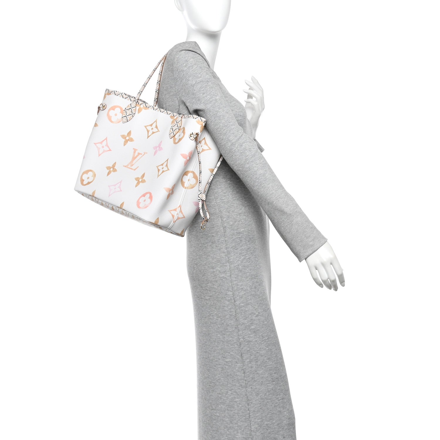 Louis Vuitton Monogram Giant By The Pool 2.0 Neverfull MM Beige 2 of 10