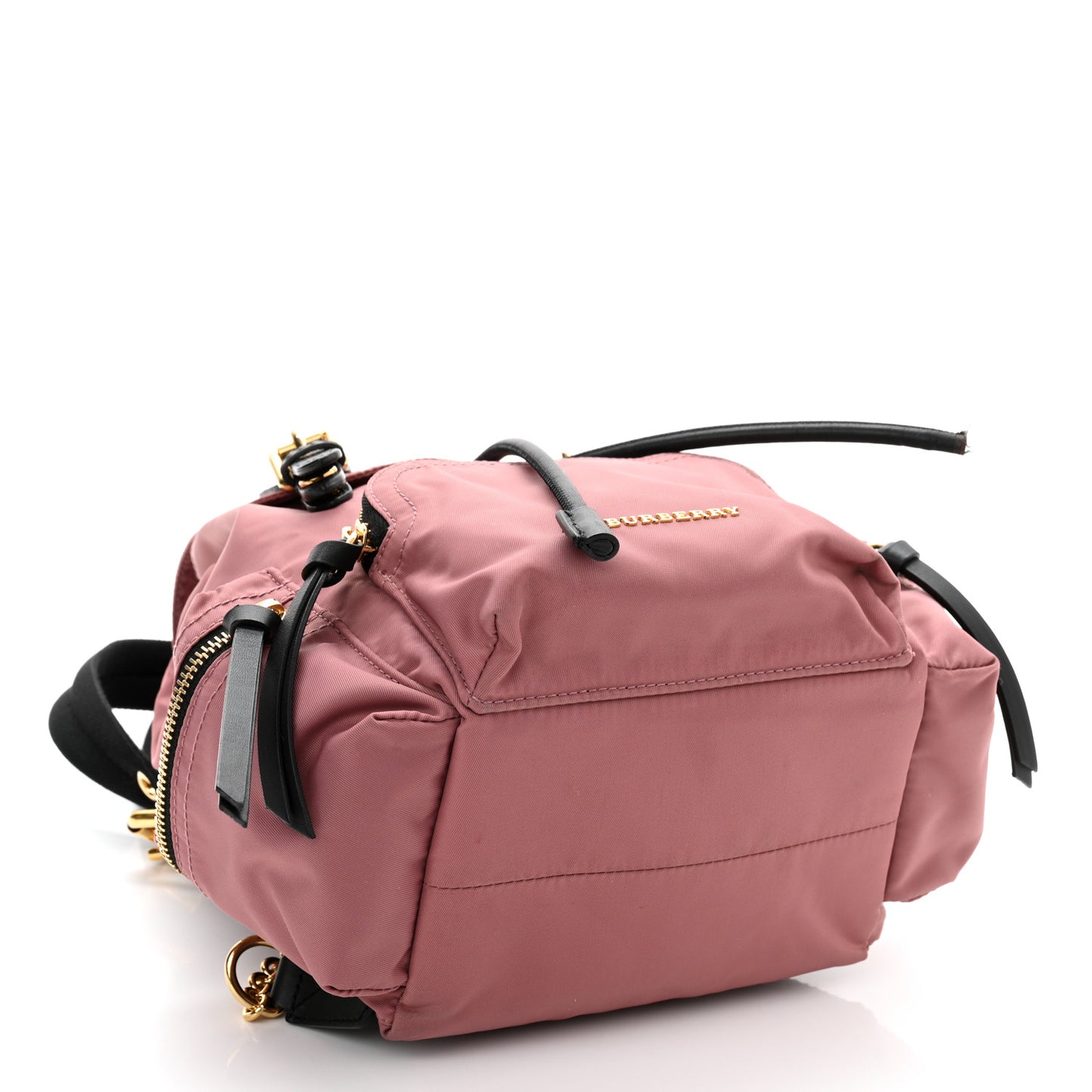 Nylon Small Rucksack Backpack Mauve Pink